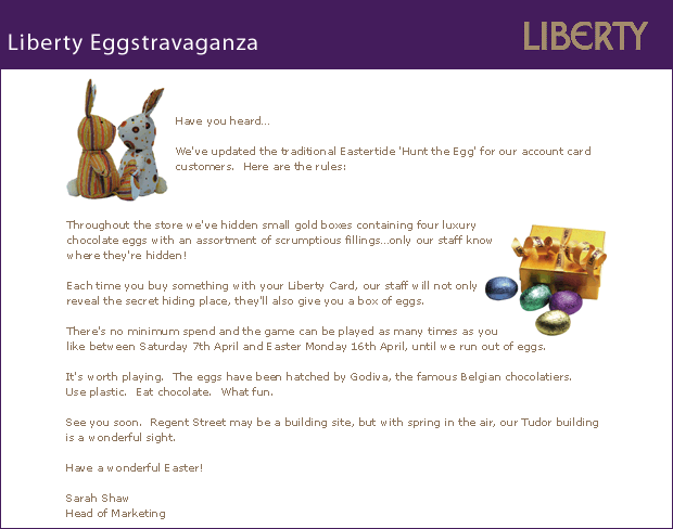 liberty eggstravaganza